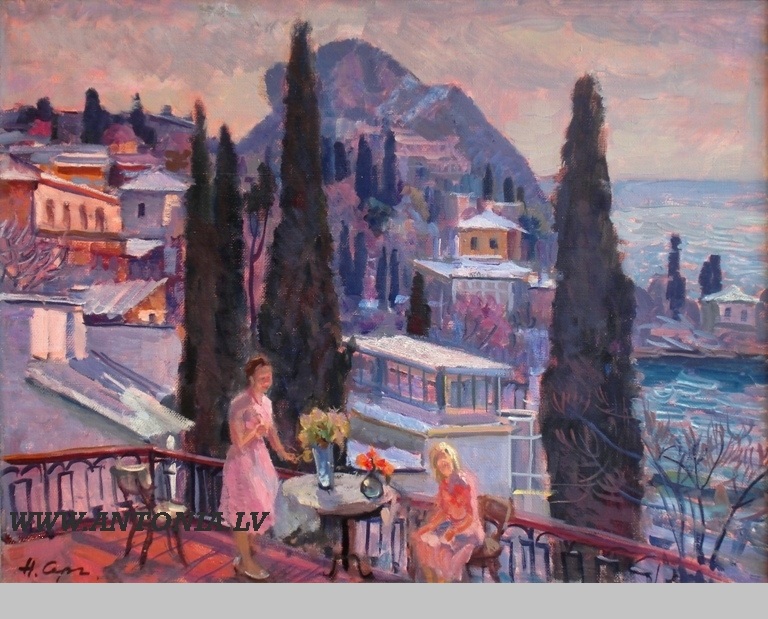 Нина Сергеева. Гурзуф. Февраль. 1992